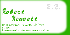 robert neuvelt business card